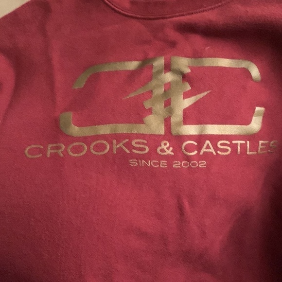 Crooks & Castles Maroon Sweatshirt Size L - Picture 5 of 5